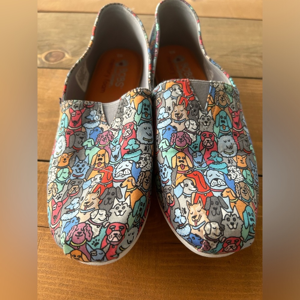 BOBS | plush woof party slip on | sz 9